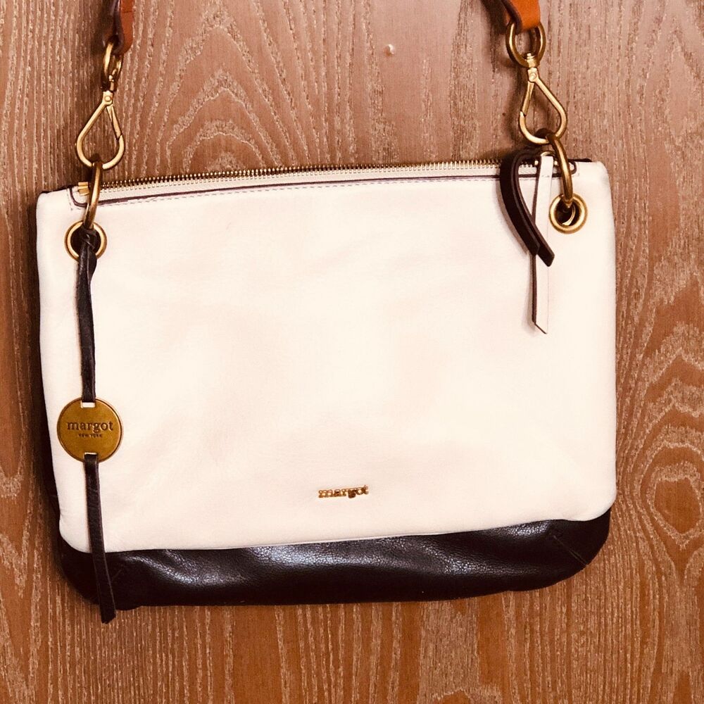 Margot Keira Leather Crossbody Handbag 2 Tone Color